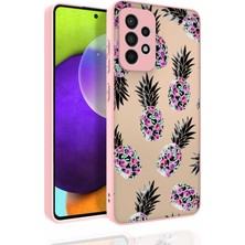 MobaxAksesuar Samsung Galaxy A52 Kılıf Desenli Parlak Nora Kapak