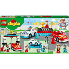 LEGO Duplo® Kasabası Yarış Arabaları 10947 Havalı Yarış Arabası Yapım Oyuncağı; Çocuklar İçin Yaratıcı, Gelişimsel Oyun Seti (44 Parça)