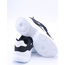 Eformoda Siyah Beyaz Kadın Sneaker 0152