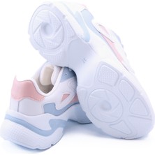 Eformoda Beyaz Pudra Kadın Sneaker 0152