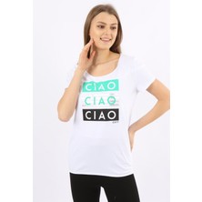 Banada Moda Baskılı Kısa Kollu T-Shirt