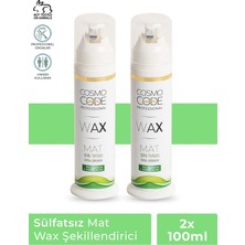 Cosmo Code Sülfatsız Mat Wax 2'Li Set