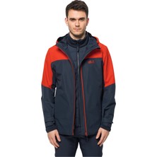 Jack Wolfskin Glaabach 3in1 Jkt M Turuncu Erkek Mont 1115291-3017