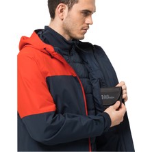 Jack Wolfskin Glaabach 3in1 Jkt M Turuncu Erkek Mont 1115291-3017