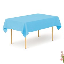 Süsle Bebek ve Parti Masa Örtüsü 137CM x 270CM - Mavi