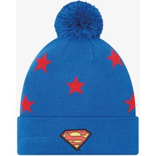 New Era Cy Star Bobble Beanie Superman Unisex Mavi Çocuk Bere