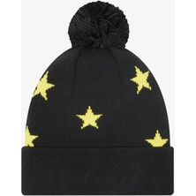 New Era Cy Star Bobble Beanie Batman Unisex Çocuk Siyah Bere