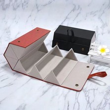 Kaslay Yeni Çoklu Çerçeveli Gözlük Saklama Kutusu Minimalist Güneş Gözlüğü Miyop Gözlük Asılı Çanta Taşınabilir Büyük Kapasiteli Güneş Gözlüğü Katlanır Kutu (Yurt Dışından)