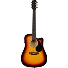 Squier SA-105CE Dreadnought Cutaway Sunburst Elektro Akustik Gitar