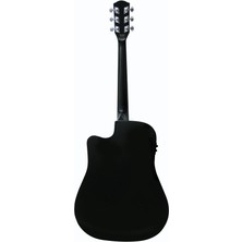 Squier SA-105CE Dreadnought Cutaway Black Elektro Akustik Gitar