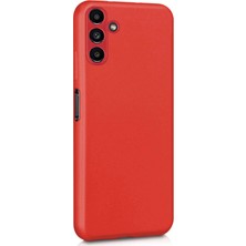 Microsonic Matte Silicone Samsung Galaxy A04S Kılıf Kırmızı