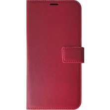 Microsonic Apple iPhone 14 Pro Max Kılıf Delux Leather Wallet Kırmızı