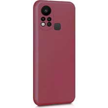 Microsonic Matte Silicone Infinix Hot 11S Kılıf Mor