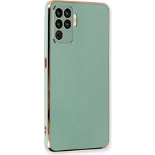 Microsonic Oppo Reno 5 Lite Kılıf Olive Plated Yeşil