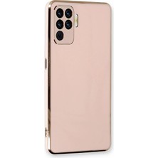 Microsonic Oppo Reno 5 Lite Kılıf Olive Plated Pembe