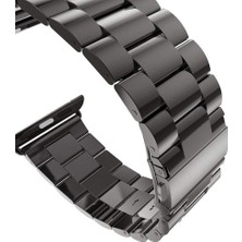 Microsonic Apple Watch Ultra Metal Stainless Steel Kordon Siyah