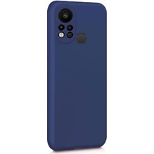 Microsonic Matte Silicone Infinix Hot 11S Kılıf Lacivert