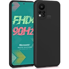 Microsonic Matte Silicone Infinix Hot 11S Kılıf Siyah