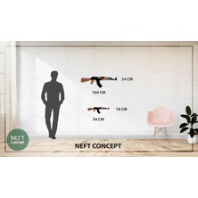 Neft Concept Ak-47 Taarruz Tüfeği Ahşap Duvar Dekoru