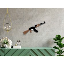 Neft Concept Ak-47 Taarruz Tüfeği Ahşap Duvar Dekoru