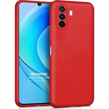 Microsonic Matte Silicone Huawei Nova Y70 Kılıf Kırmızı