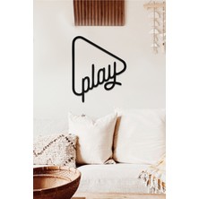 Ahwall Play Temalı Dekoratif Ahşap Tablo