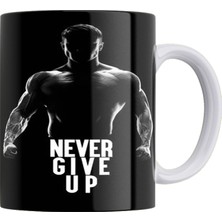 Remonz Never Give Up Çift Taraflı Baskılı Porselen Kupa