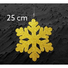 Çıtı Pıtı Store Strafor Gold Kar Tanesi 25 cm Çift Taraf