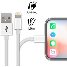 Ally 2 In 1 Iphone Ipad Lightning Şarj USB Kablo ve Şarj Aleti Set