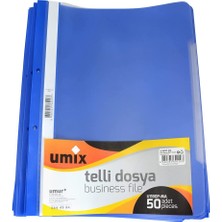 Umix A4 Telli Dosya 50'li Mavi