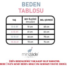 Minizade Welsoft Peluş Unisex Fermuarlı Kışlık Dinozor Bebek Uyku Tulumu