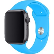 Basias Apple Watch 1.2.3.4.5.6 Nesil Uyumlu 38 / 40 / 41 mm Uyumlu Spor Silikon Kordon