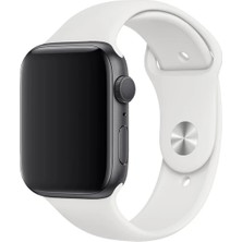 Basias Apple Watch 1.2.3.4.5.6 Nesil Uyumlu 38 / 40 / 41 mm Uyumlu Spor Silikon Kordon