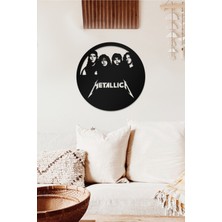 Ahwall Metallica Temalı Dekoratif Ahşap Tablo
