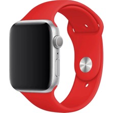 Basias Apple Watch 1.2.3.4.5.6.7. Nesil Uyumlu 42 / 44 / 45  mm Uyumlu Spor Silikon Kordon