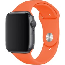 Basias Apple Watch 1.2.3.4.5.6.7. Nesil Uyumlu 42 / 44 / 45  mm Uyumlu Spor Silikon Kordon