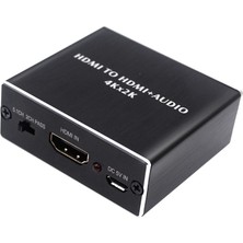 Aogo HDMI Ses Ayırıcı HDMI To HDMI + 3.5mm Audio + Optik Spdıf Out HDMI Ses Dönüştürücü Audio Extractor