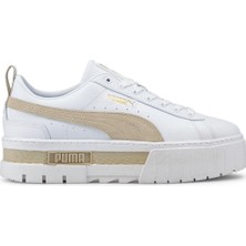 Puma Mayze Leather Kadın Beyaz Sneaker