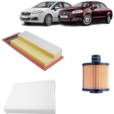 Opar Fiat Linea 3lü Filtre Bakım Seti Euro 5 1.3 Multijet  2009 Sonrası KİT1434A