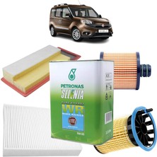 Opar Fiat Doblo 95 Beygir Euro 5 4plus Filtre Bakım Seti 1.3 D Multijet Selenia Petronas Yağlı 2016 Sonrası KİT1473D