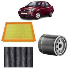 Opar Fiat Albea 3lü Karbon Filtre Bakım Seti 1.2 8V-16V 2002-2012 KİT1510E