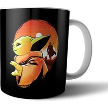 Pixxa The Mandalorian Baby Yoda Grogu Star Wars Kupa Bardak Model 1