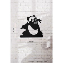 Ahwall Panda Temalı Dekoratif Ahşap Tablo