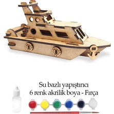 Robotik Şeyler Yat Ahşap Boyanabilir Stem Set