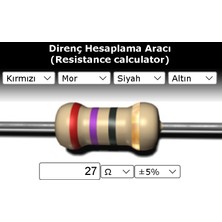 OEM 27 R (Ohm) Direnç 1/4 Watt