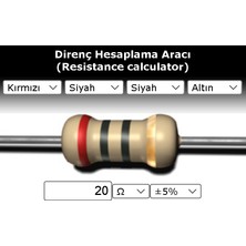 OEM 20 R (Ohm) Direnç 1/4 Watt