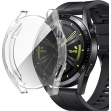 Basias Huawei Watch Gt3 46 mm 360 Koruma Ultra Ince Silikon Kılıf