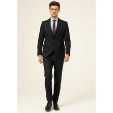 Süvari Normal Bel Slim Fit Lacivert Erkek Takım Elbise TK1000600241
