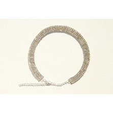 Heviss  Kadın Kristal Elmas Taş Kolye Choker