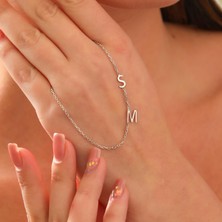 Özelsen Kişiye Özel 925 Ayar Gümüş Harf Kolye Bayan